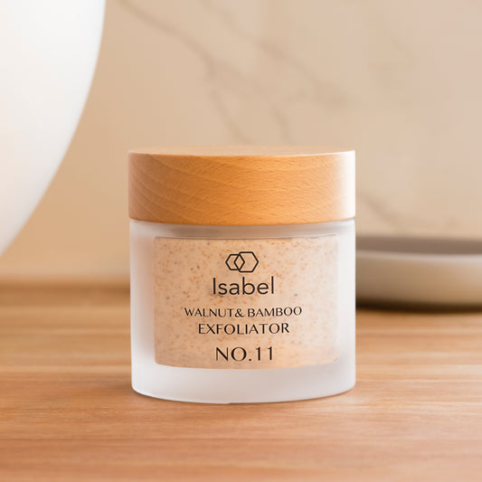 No.11 Exfoliator for face and body, Walnut and Bamboo